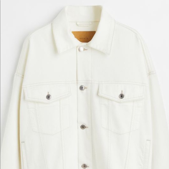H&M Jackets & Coats Hm Oversized Denim Jacket Poshmark